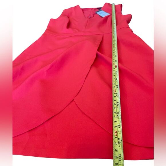 BCBGMaxAzria Sleeveless Red Mini Dress Womens Size 4 NWT - Picture 12 of 13